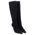 Women's Dior High-Heeled Knee-High Boots in Black Suede