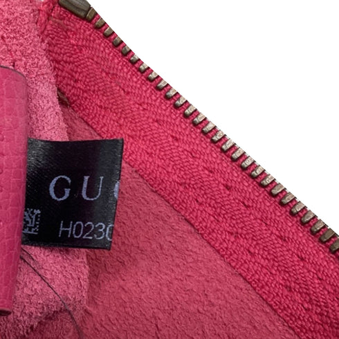 Logo Portfolio Pouch Printed Leather Medium