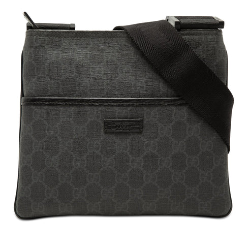 Flat Messenger Bag GG Coated Canvas Small