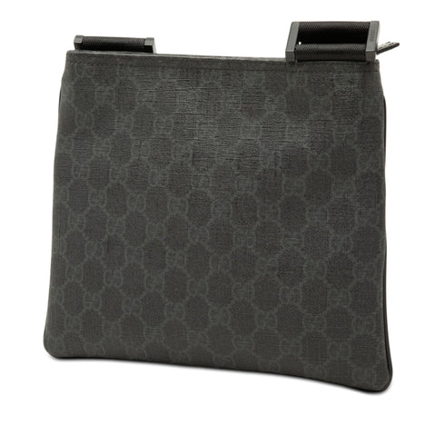 Flat Messenger Bag GG Coated Canvas Small