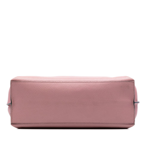 Bamboo Daily Top Handle Bag Leather Medium