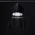 0874. Tech-Terry™ Zip Pocket Hoodie - Black "Global Reach"