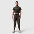 W018. AeroSilver® Cropped Tee - Dark Camo