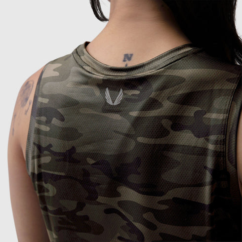 W020. AeroSilver® Tank Top - Dark Camo "RP"