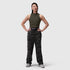 W023. LYCRA® Ribbed Mockneck Tank - Olive
