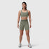 W039. LYCRA® Hybrid Sports Bra - Sage