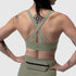 W039. LYCRA® Hybrid Sports Bra - Sage