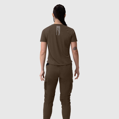 W017. Laser-Vent™ Established Tee - Dark Earth