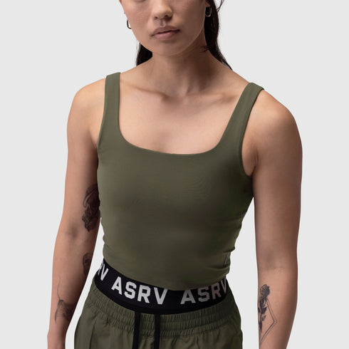 W022. LYCRA® 2-in-1 Tank Top - Olive
