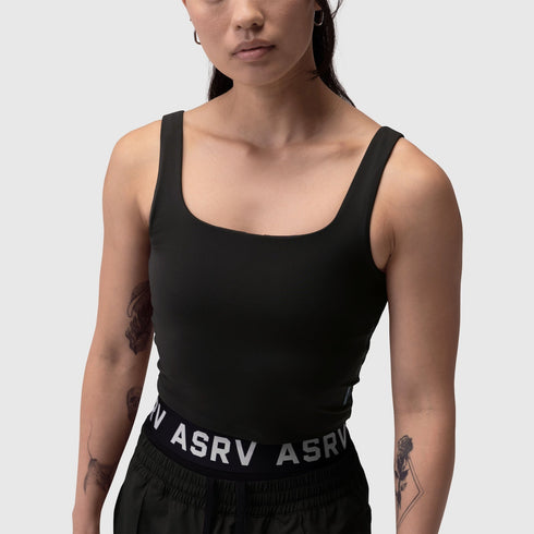 W022. LYCRA® 2-in-1 Tank Top - Black