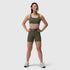 W039. LYCRA® Hybrid Sports Bra - Olive