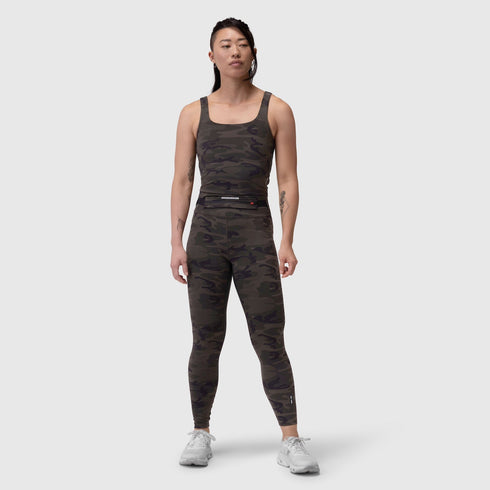 W022. LYCRA® 2-in-1 Tank Top - Dark Camo