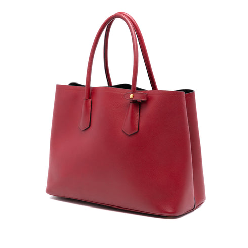 Cuir Double Tote Saffiano Leather Medium