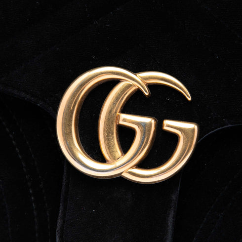 GG Marmont Flap Bag Matelasse Velvet Small
