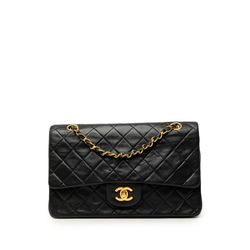 Vintage Classic Double Flap Bag Quilted Lambskin Medium