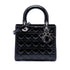 Lady Dior Bag Cannage Quilt Patent Medium