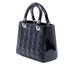 Lady Dior Bag Cannage Quilt Patent Medium