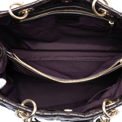 Soft Chain Tote Cannage Quilt Patent Large