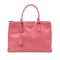 Double Zip Lux Tote Saffiano Leather Medium