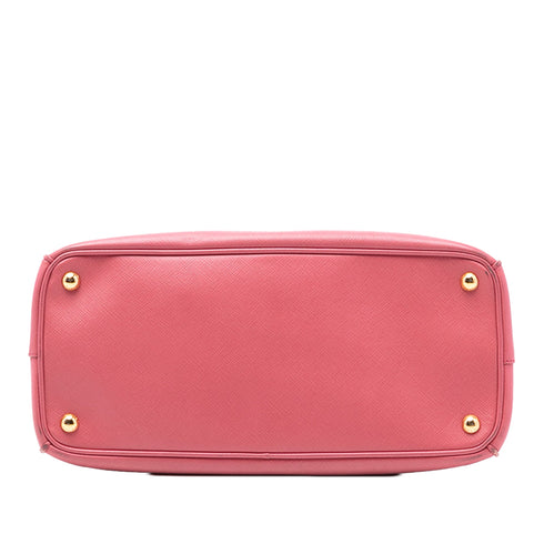 Double Zip Lux Tote Saffiano Leather Medium