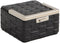 Kith Kithmas Monogram Saffiano Leather Square Frame Jewelry Case Black