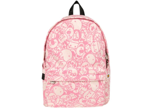 BAPE Baby Milo & Friends Medium Backpack Pale Pink