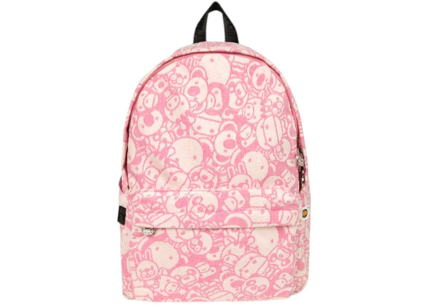 BAPE Baby Milo & Friends Medium Backpack Pale Pink