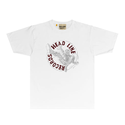 Gallery Dept T Shirt Retro Printed Loose Short-Sleeved Shirt