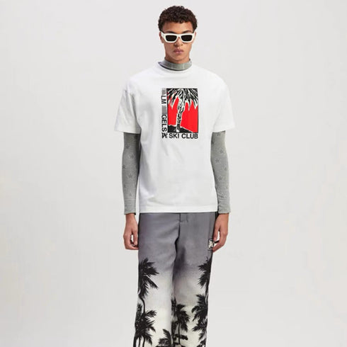Palm Angels T-shirt Angel Alphabet Slogan Short Palm Sleeve T-shirt