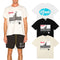 Rhude T-shirts Pentium Horse Printing Cotton Casual Short Sleeve Men and Women