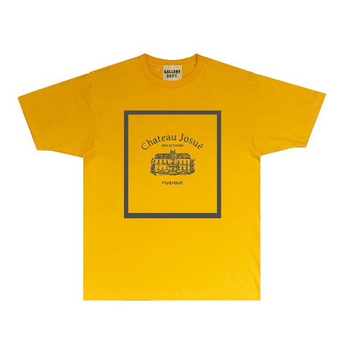 Gallery Dept T Shirt Retro Printed Loose Short-Sleeved Shirt