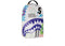 Sprayground Shark Central Stencils White DLXSV Backpack Multicolor