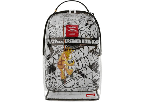 Sprayground Clear DLX Astromane Sky Writer Backpack Clear
