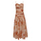 Women's Zimmermann Cascadian Strapless Midi Dress in Peach Cotton