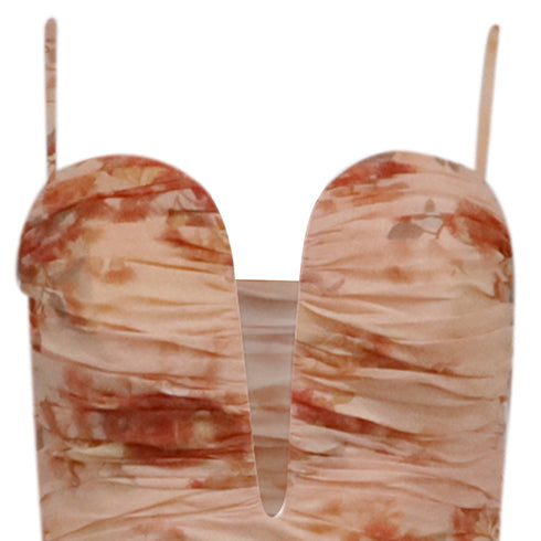 Women's Zimmermann Cascadian Strapless Midi Dress in Peach Cotton