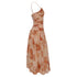 Women's Zimmermann Cascadian Strapless Midi Dress in Peach Cotton