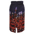 Women's Dries van Noten Floral Print Midi Skirt in Black Viscose