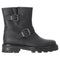 Women's Jimmy Choo Youth II Buckled Ankle Boots in Black Calf Leather