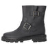 Women's Jimmy Choo Youth II Buckled Ankle Boots in Black Calf Leather