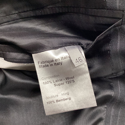 Men's Dior Single-Breasted Pinstripe Blazer in Black Wool