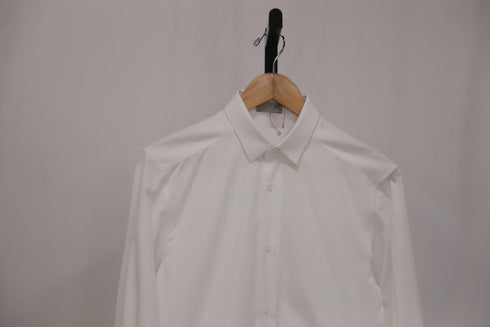 Men's Dior Button-Down Bee Embroidered Shirt in White Cotton