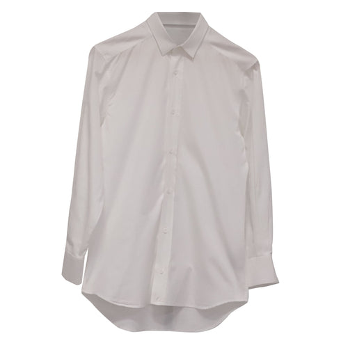Men's Dior Button-Down Bee Embroidered Shirt in White Cotton