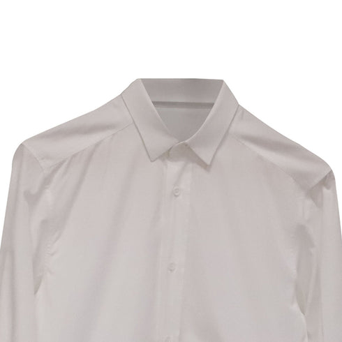 Men's Dior Button-Down Bee Embroidered Shirt in White Cotton