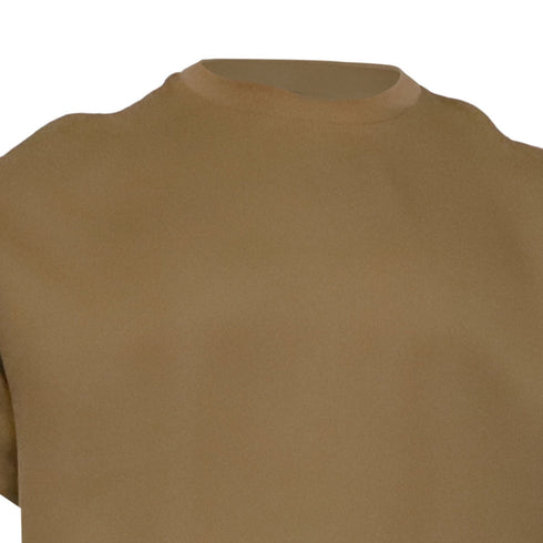 Men's Fear of God Round Neck T-Shirt in Brown Viscose