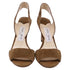 Women's Jimmy Choo Slingback Sandal Heels in Brown Suede