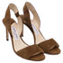 Women's Jimmy Choo Slingback Sandal Heels in Brown Suede