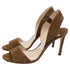 Women's Jimmy Choo Slingback Sandal Heels in Brown Suede