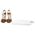 Women's Jimmy Choo Slingback Sandal Heels in Brown Suede
