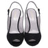 Women's Sergio Rossi Slingback Sandals Heels in Black Suede
