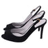 Women's Sergio Rossi Slingback Sandals Heels in Black Suede